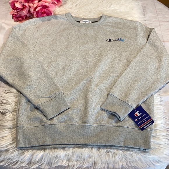 Champion Other - NWT Leisure Life Champion Crooklyn Gray Pullover Sweatshirt sz M